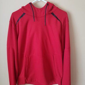 Red Athletic Hoodie Sweatshirt